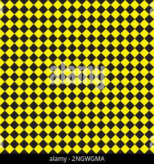 Abstract yellow triangle square black seamless blanquette designer cut Stock Vector