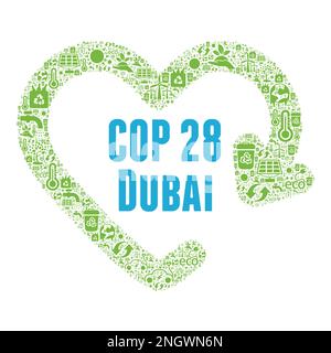 COP 28 UAE. Annual United Nations climate change conference. Dubai, United  Arab Emirates. International climate summit banner. Emission reduction.  Global Warming. Vector illustration 27880169 Vector Art at Vecteezy