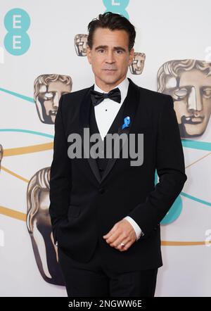 Colin Farrell attends the 76th British Academy Film Awards held at the Southbank Centre's Royal Festival Hall in London. Picture date: Sunday February 19, 2023. Stock Photo