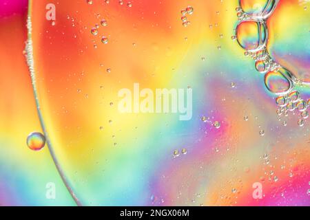 different rainbow abstract bubbles texture Stock Photo