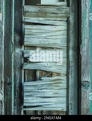 Broken window shutters in Tuscany, Italy Stock Photo