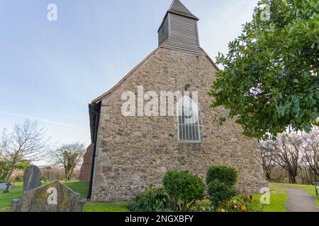 Architectural Heritage , Disused Churches in Essex- View of All Saints Church, Vange, Essex, Britain. Stock Photo