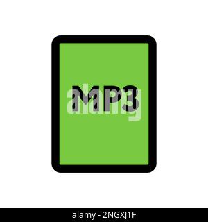 SVG file icon line isolated on white background. Black flat thin icon on modern outline style. Linear symbol and editable stroke. Simple and pixel per Stock Vector