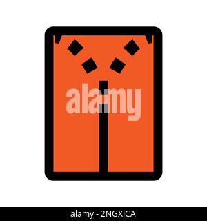 Archive file icon line isolated on white background. Black flat thin icon on modern outline style. Linear symbol and editable stroke. Simple and pixel Stock Vector