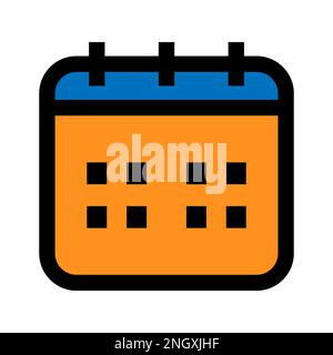 Schedule of cases icon line isolated on white background. Black flat thin icon on modern outline style. Linear symbol and editable stroke. Simple and Stock Vector