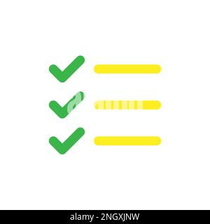 Check list icon line isolated on white background. Black flat thin icon on modern outline style. Linear symbol and editable stroke. Simple and pixel p Stock Vector