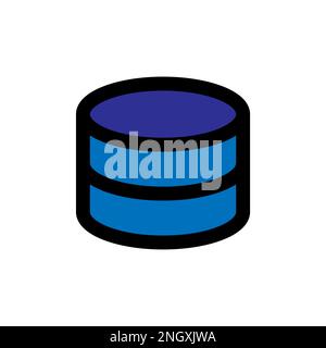 Server icon line isolated on white background. Black flat thin icon on modern outline style. Linear symbol and editable stroke. Simple and pixel perfe Stock Vector