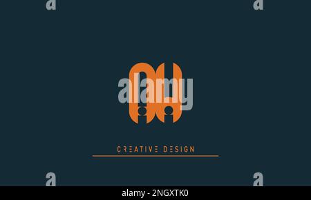 Alphabet letters Initials Monogram logo AW , WA Stock Vector
