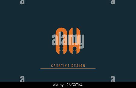Alphabet letters Initials Monogram logo AW , WA Stock Vector