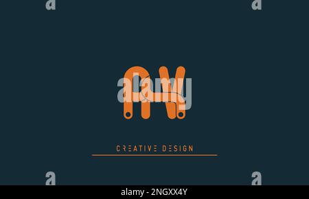 Alphabet letters Initials Monogram logo AV , VA Stock Vector