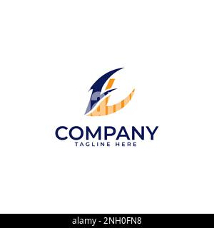 Creative ft letter logo design modern art icon template logo attractive style Stock Vector