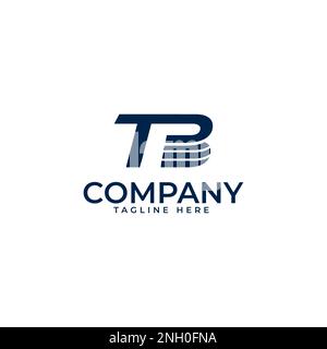 modern style tb logo design art Vector icon template logo Stock Vector