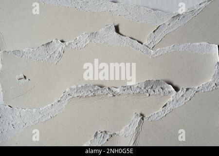 Layers of torn paper background Stock Photo