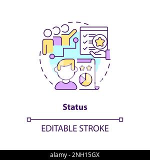 Status concept icon Stock Vector