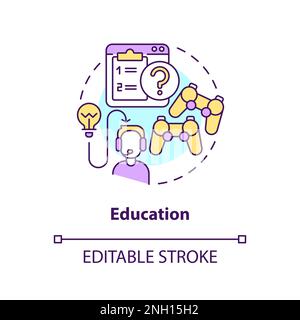 Education concept icon Stock Vector