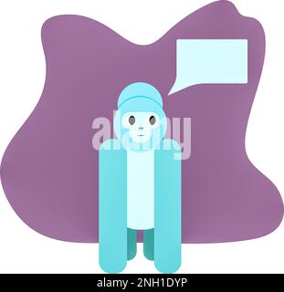 Monkey Text Box an illustration of a monkey with a text box Stock Photo - Alamy