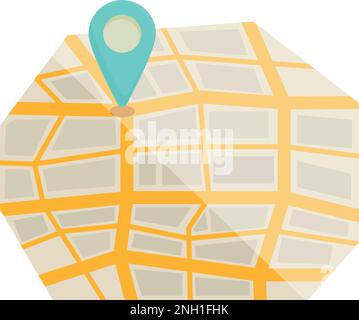 Taxi city location icon cartoon vector. Car cab. Driver order Stock Vector