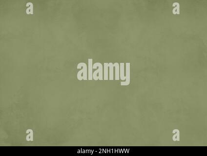 khaki green concrete wall background. Blank horizontal wallpaper Stock Photo