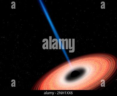 Quasar, illustration Stock Photo