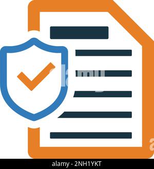Insurance Policy icon. Fully editable vector EPS use for printed ...