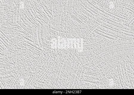 Light gray texture background of paper wallpaper with uneven stripes similar to plaster. Stock Photo
