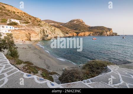 Agkali beach, Folegandros Stock Photo