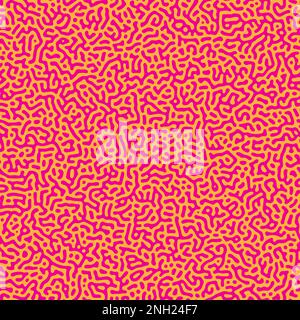 Turing seamless pattern. Organic lines. Complex Biological Shapes. Abstract vector illustration Stock Vector
