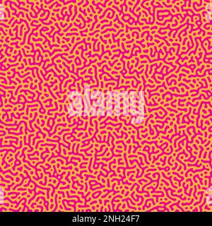 Turing seamless pattern. Organic lines. Complex Biological Shapes. Abstract vector illustration Stock Vector