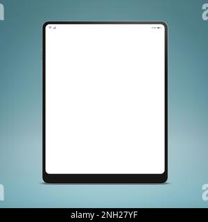 Digital tablet with blank screen mock-up and copy space Stock Photo