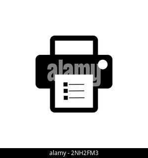Printer Icon Vector Design Template. Print paper or document sign. Home printer icon. Flat illustration of home printer vector icon for web design Stock Vector