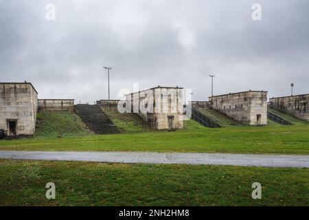 Zeppelin Field (Zeppelinfeld) part of Nazi Party Rally Grounds Documentation Center - Nuremberg, Bavaria, Germany Stock Photo