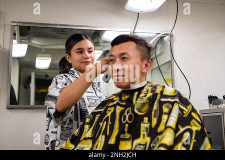 Barber shop in Santa Cruz Tenerife Canary Islands Spain Stock