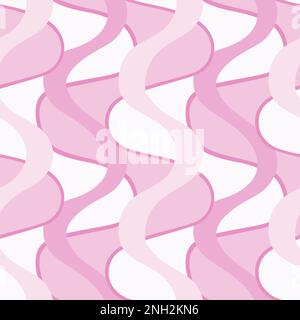 Undulating seamlessly repeating wallpaper pattern Stock Photo