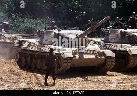 - Italian army, Leopard 1 tank   - esercito italiano, carri armati Leopard 1 Stock Photo