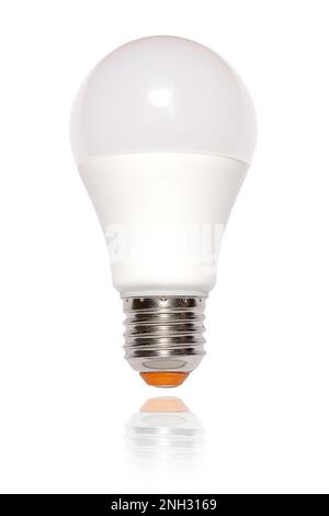 modern LED lamp, isolated on a white background with reflection Stock Photo