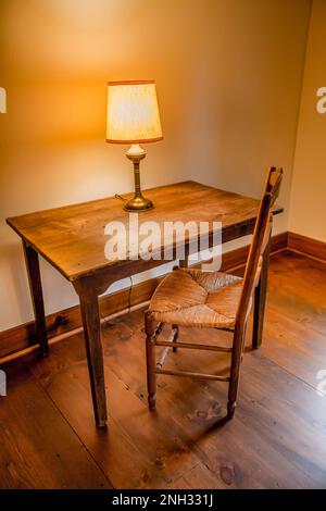 Architectural details of restored Michigan Property Stock Photo