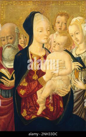 'Madonna and Child with Saint Catherine of Alexandria' by Bernardino ...