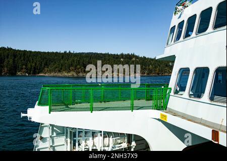 Seattle bound ferry Stock Photo