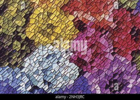macro, abstract patterned texture, typographic screen Stock Photo