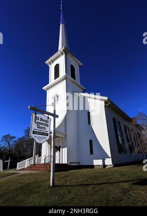 Old Steeple Community Church Aquebogue Long Island New York Stock Photo