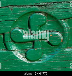 Carved wooden cross in a French cemetery Stock Photo - Alamy