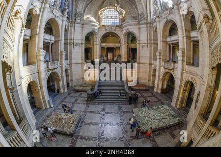 Central Hall, New Town Hall, Tramplatz, Hanover, Lower Saxony, Germany Stock Photo