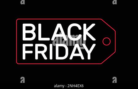 Price tag with Black Friday text Stock Vector