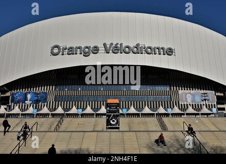 Marseille, France. 18th Feb, 2023. The Orange Velodrome Stadium in Marseille. (Photo by Gerard Bottino/SOPA Images/Sipa USA) Credit: Sipa USA/Alamy Live News Stock Photo