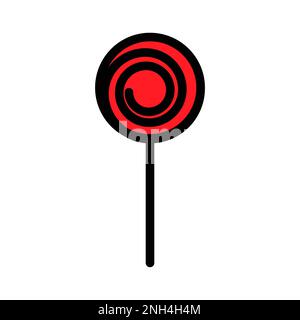 Candy line icon isolated on white background. Black flat thin icon on modern outline style. Linear symbol and editable stroke. Simple and pixel perfec Stock Vector