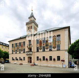 Old town hall, municipal administration building, Bad Reichenhall, Upper Bavaria, Bavaria, Germany Stock Photo