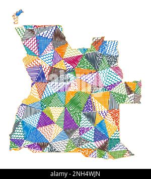 Doodle Map of Angola - vector illustration Stock Vector Image & Art - Alamy