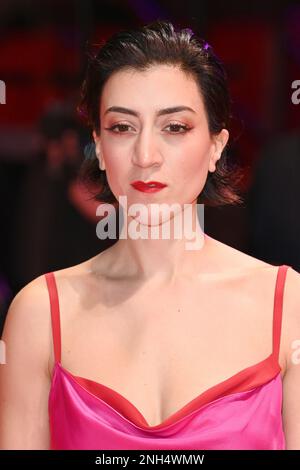 Berlin, Germany. 20th Feb, 2023. Actress Gizem Erdogan attends the screening for Golda during the 73rd Berlin Film Festival at the Grand Hyatt in Berlin on Monday, February 20, 2023. Photo by Paul Treadway/ Credit: UPI/Alamy Live News Stock Photo