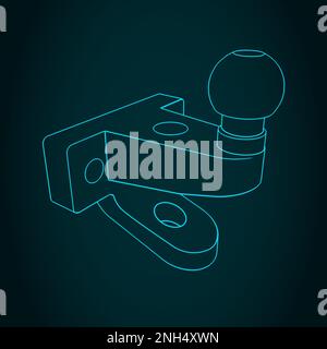 Stylized vector illustrations of blueprints of auto rickshaw Stock ...
