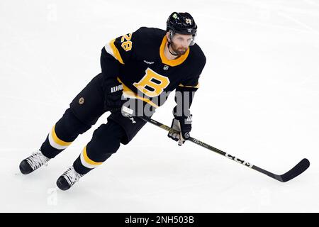 Boston Bruins' Derek Forbort plays against the New York Rangers during the  second period of an NHL preseason hockey game, Saturday, Oct. 2, 2021, in  Boston. (AP Photo/Michael Dwyer Stock Photo - Alamy